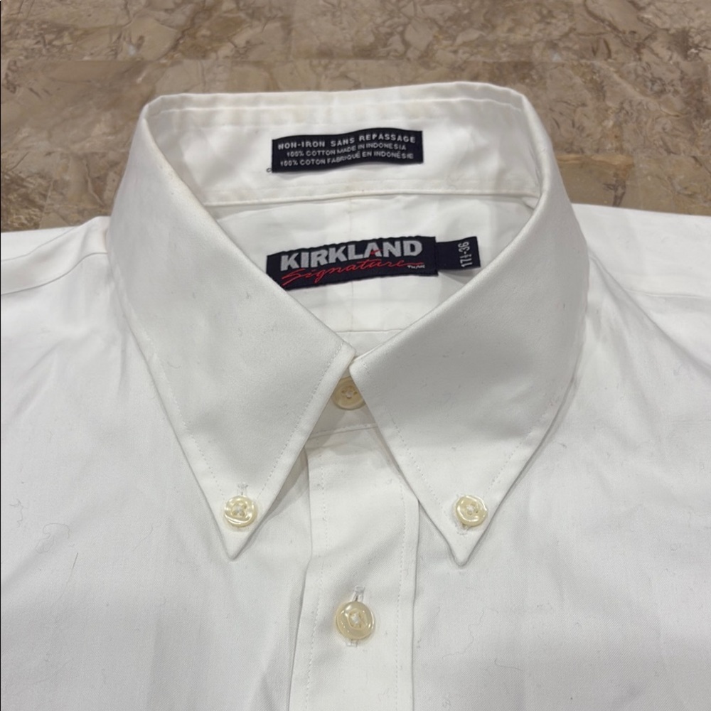 Kirkland Signature Men's White Shirt